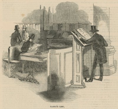 A Visit to Lloyds - The Insurance of Ships: Lloyds List by English School