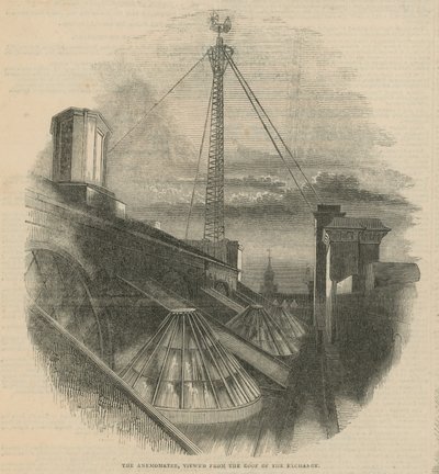 A Visit to Lloyds - The Insurance of Ships: The Anemometer, Viewed from the Roof of the Exchange by English School