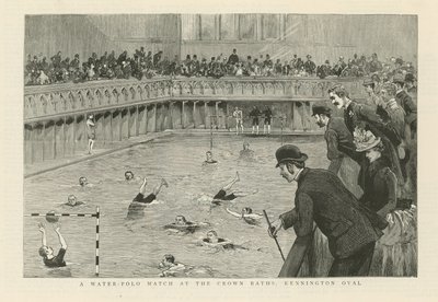 A Waterpolo Match at the Crown Baths by English School