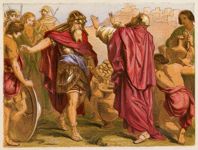 Abraham and Melchizedek by English School