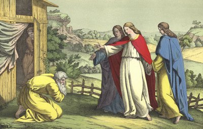 Abraham and the Angels by English School