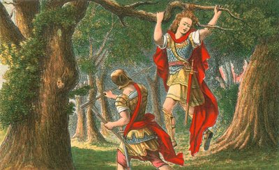 Absalom About to be Killed by English School