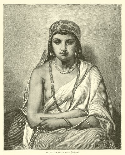 Abyssinian slave girl, Galla by English School