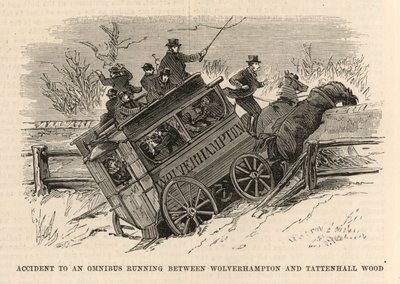 Accident to an Omnibus Running Between Wolverhampton and Tattenhall Wood by English School