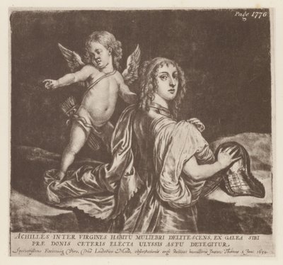 Achilles and Cupid by English School