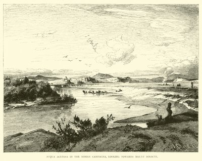 Acqua Acetosa in the Roman Campagna, Looking Towards Mount Soracte by English School