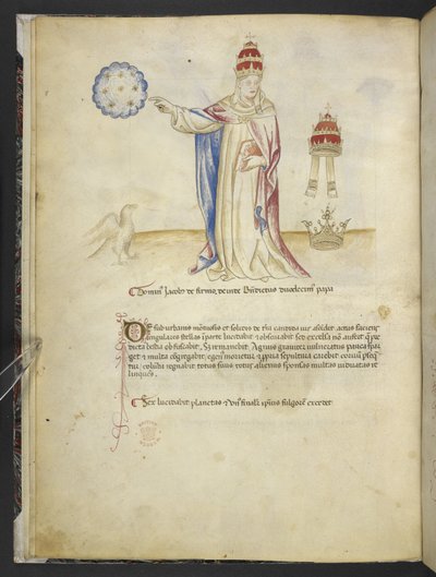 Joachimi Abbatis de Curatio, et Anselmi, Episcopi Marsicani, Vaticinia xxx de Pontificibus Romanis; scil., a Nicolao III. ad Innocentium VIII, c.1500 by English School