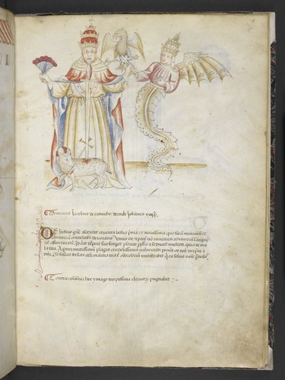 Joachimi Abbatis de Curatio, et Anselmi, Episcopi Marsicani, Vaticinia xxx de Pontificibus Romanis; scil., a Nicolao III. ad Innocentium VIII, c.1500 by English School