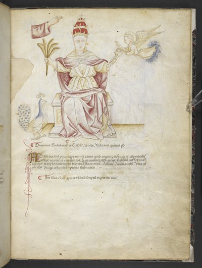 Joachimi Abbatis de Curatio, et Anselmi, Episcopi Marsicani, Vaticinia xxx de Pontificibus Romanis; scil., a Nicolao III. ad Innocentium VIII by English School