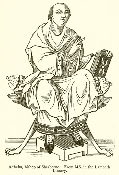 Adhelm, Bishop of Sherborne by English School