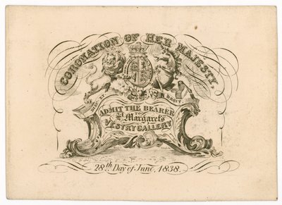 Admission Ticket to St. Margaret