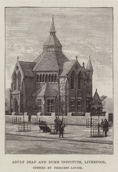 Adult Deaf and Dumb Institute, Liverpool, Opened by Princess Louise by English School