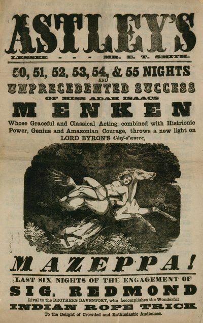 Advert for Astley