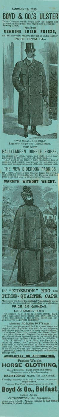 Advert for Boyd & Co