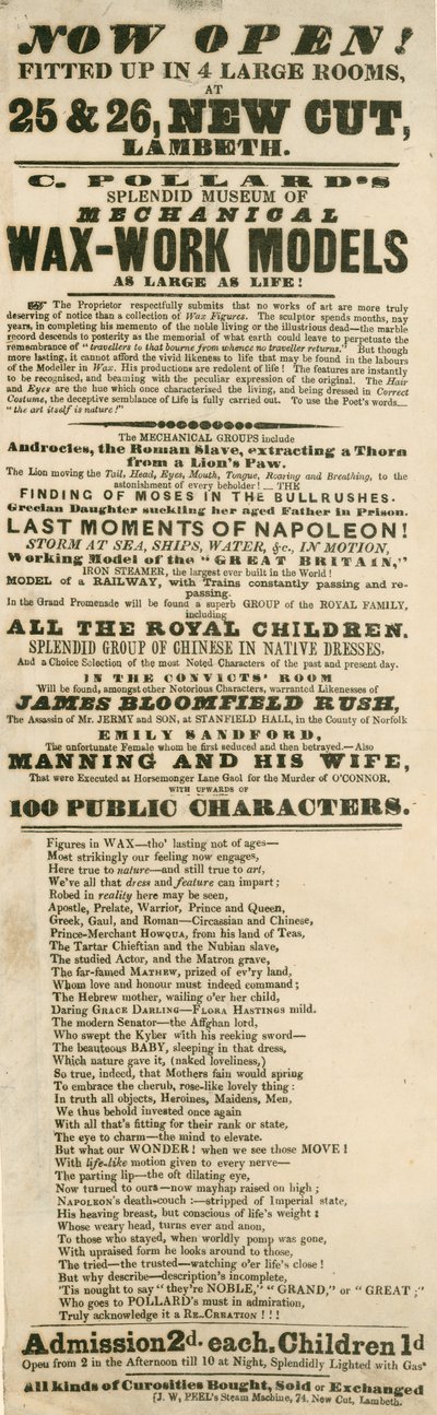 Advert for C Pollard