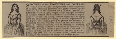 Advert for Improved Elastic Chest Expander by English School