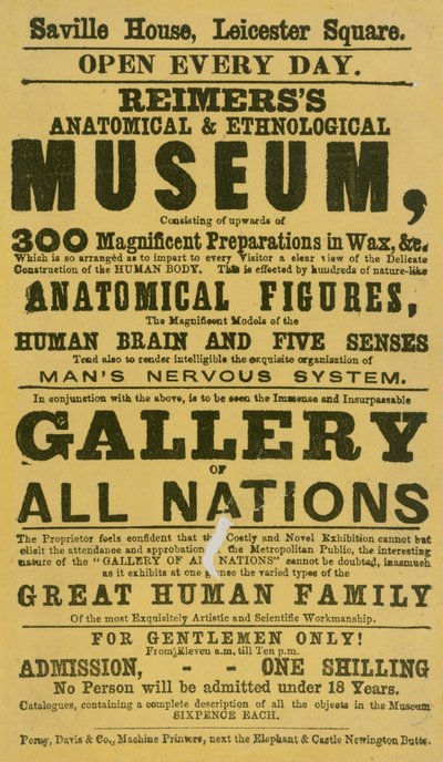 Advert for Reimers