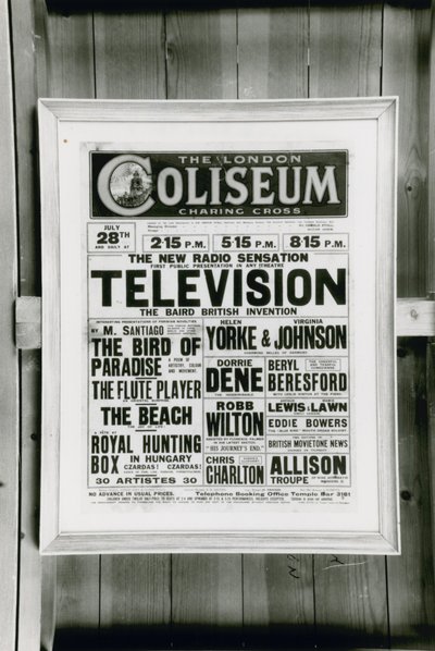 Advert for the new radio sensation: television by English School