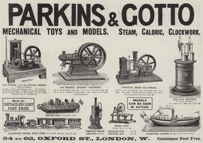 Advertisement, Parkins and Gotto by English School