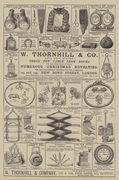 Advertisement, W Thornhill and Company by English School