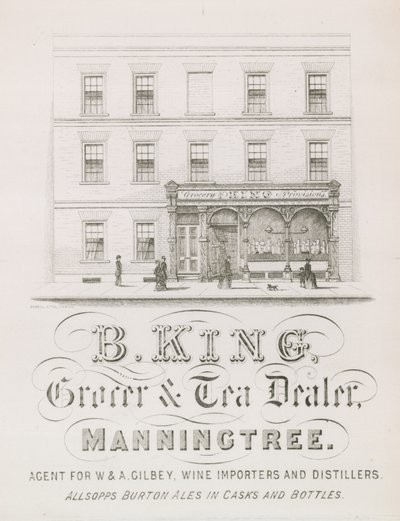 Advertisement for B King by English School