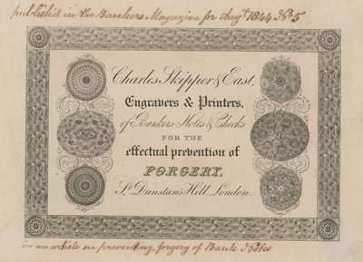 Advertisement for Charles Skipper & East by English School