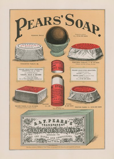 Advertisement for Pears