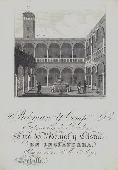 Advertisement for Pickman and Co, porcelain manufacturers by English School