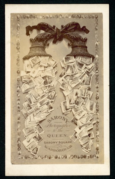 Advertisement for Sarony, photographer to the Queen, Scarborough, Yorkshire by English School