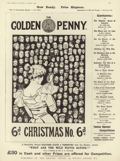 Advertisement for The Golden Penny Christmas Number by English School