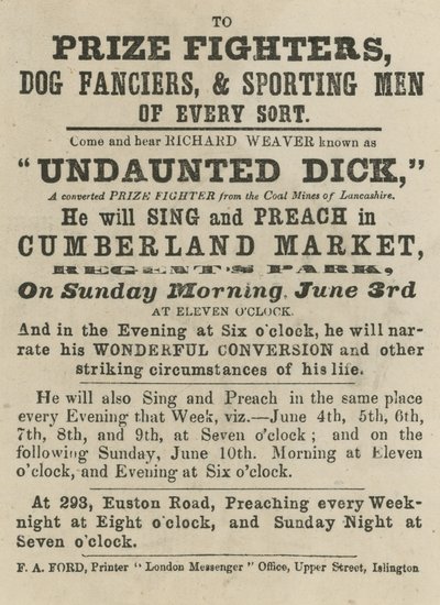 Advertising Undaunted Dick by English School
