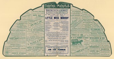 Advertising leaflet for the Theatre Metropole, Peckham, London by English School