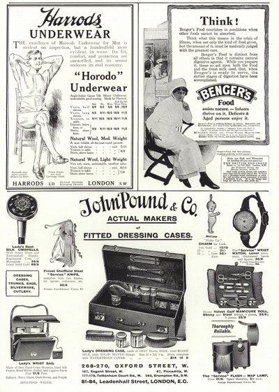 Advertising spread from The Sphere by English School