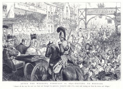 After the Wedding, February 10, 1840, Driving to Windsor by English School