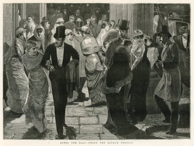 After the Play - Under the Lyceum Portico by English School