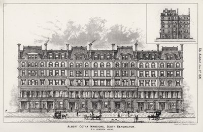 Albert Gotha Mansions, South Kensington by English School