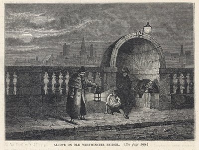 Alcove on Westminster Bridge by English School