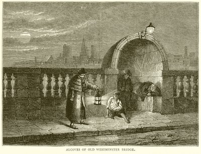 Alcoves of Old Westminster Bridge by English School