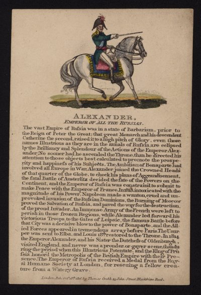 Alexander I, Tsar of Russia by English School