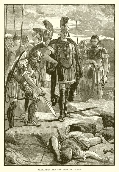 Alexander and the Body of Darius by English School