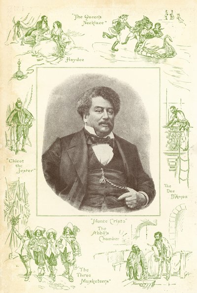 Alexandre Dumas, author of The Count of Monte Cristo by English School