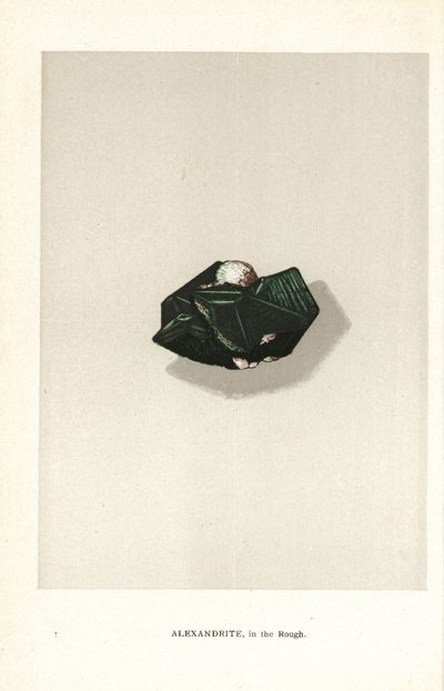 Alexandrite in the rough, from Edwin Streeter