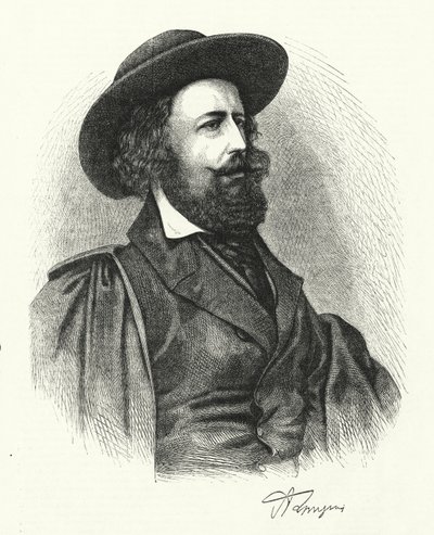 Alfred Lord Tennyson by English School