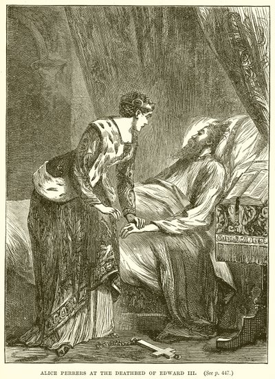 Alice Perrers at the Deathbed of Edward III by English School