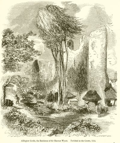 Allington Castle, the Residence of Sir Thomas Wyatt. Forfeited to the Crown, 1554 by English School