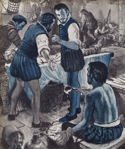 Ambroise Pare, Military Surgeon, When the Oil Ran Out by English School