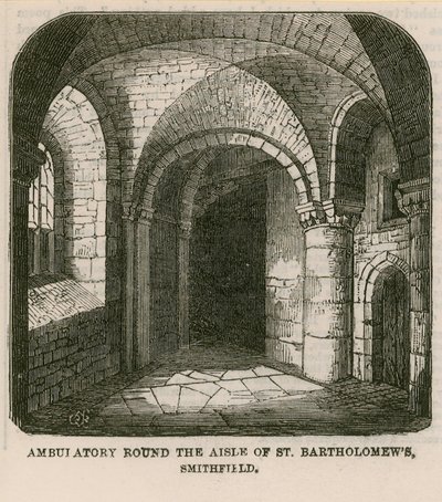 Ambulatory Round the Aisle of Saint Bartholomew by English School