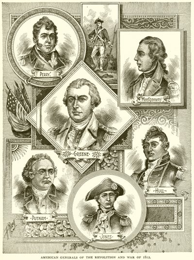 American Generals of the Revolution and War of 1812 by English School