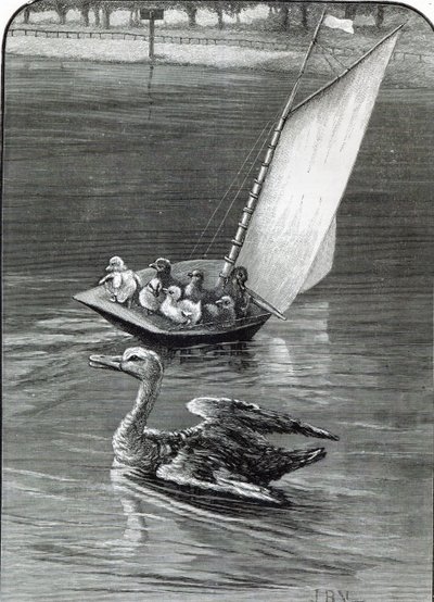 An Anxious Mother, an incident seen and sketched at the Round Pond, Kensington, from 