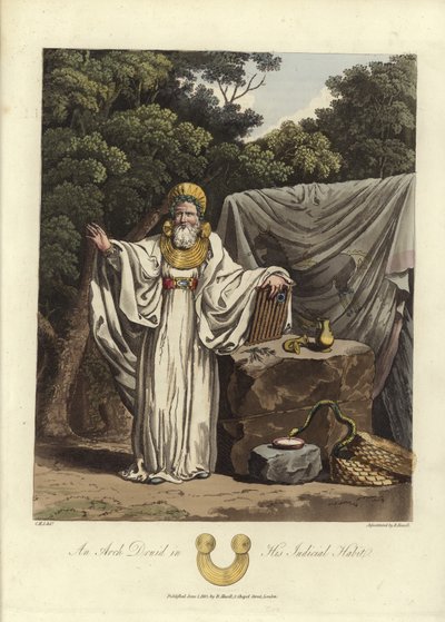 An Arch Druid in his judicial habit by English School